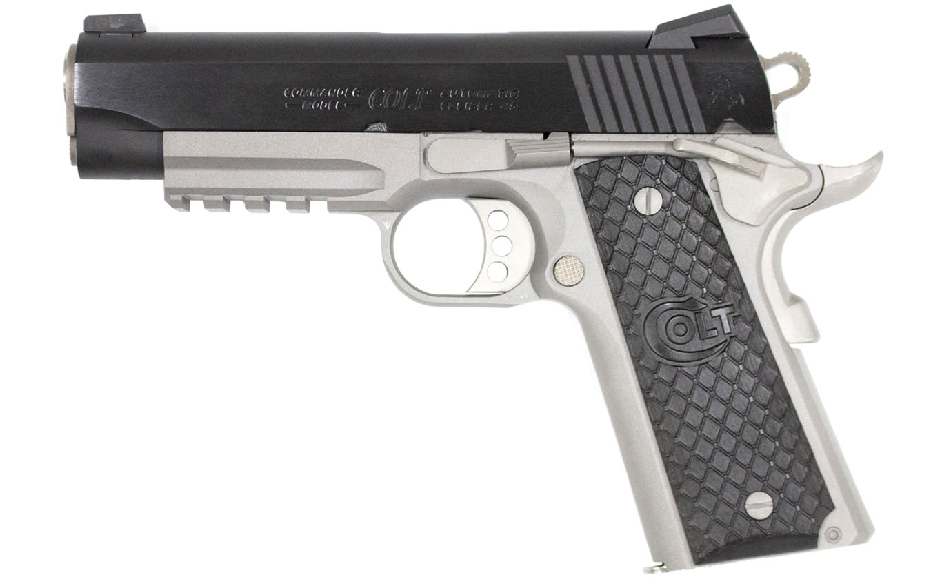 Colt 1911 Commander Rail Gun Two-Tone 45 ACP