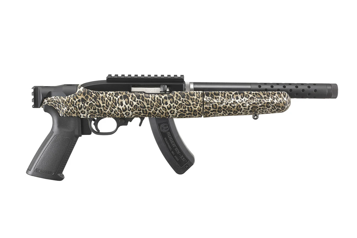 Ruger 22 Charger .22LR Semi-Auto Pistol with Leopard Frame