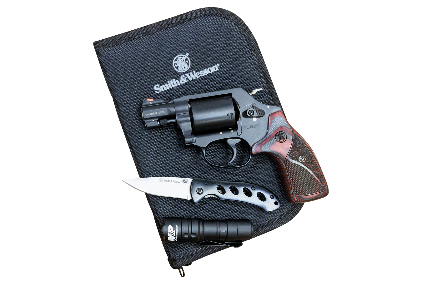 Smith &amp; Wesson Model 360 357 Magnum Revolver EDC Kit with Charcoal/Ruby